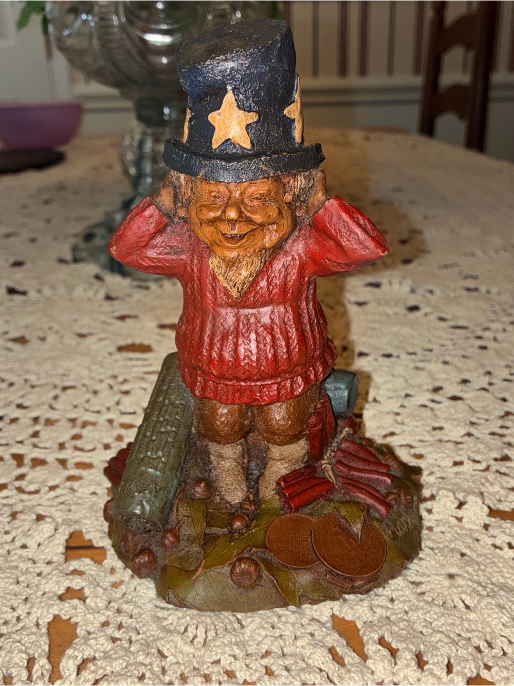 Vintage 1950 Tom Clark Rare "Sammy" Patriotic Gnome